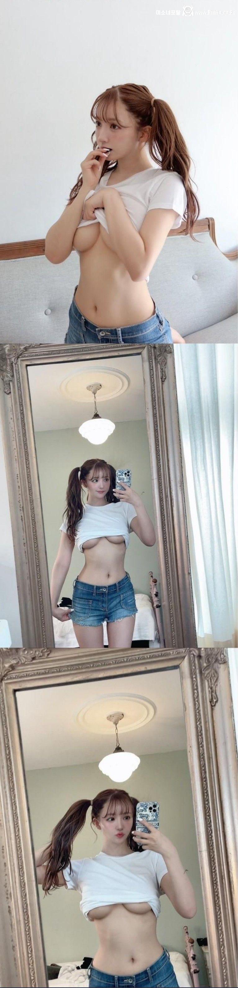 어디서 많이 본 양갈래 머리 언더붑 처자