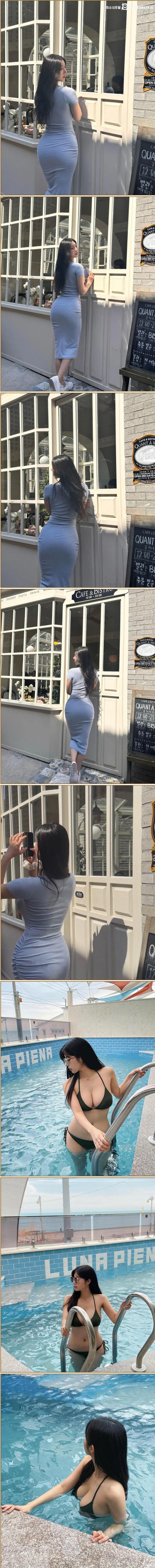 호불호 몸매갈리는 동탄신도시룩 누나