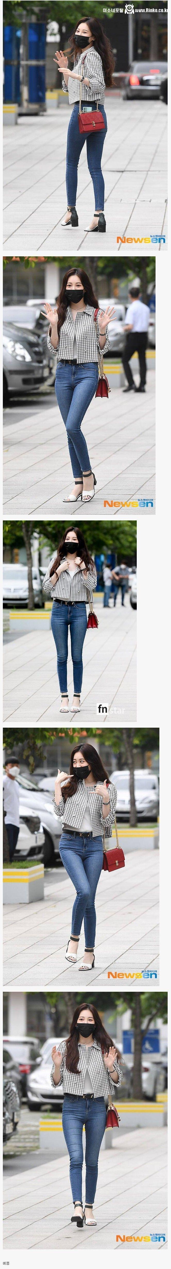 유라 청바지 뒤태