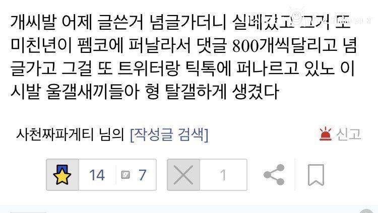 디씨 사천짜타게티 근황