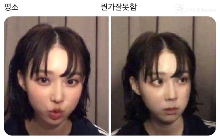 윈터 때리는 카리나