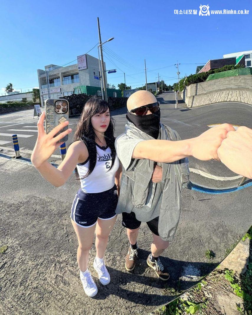 김계란과 물놀이 하는 하지원 치어리더