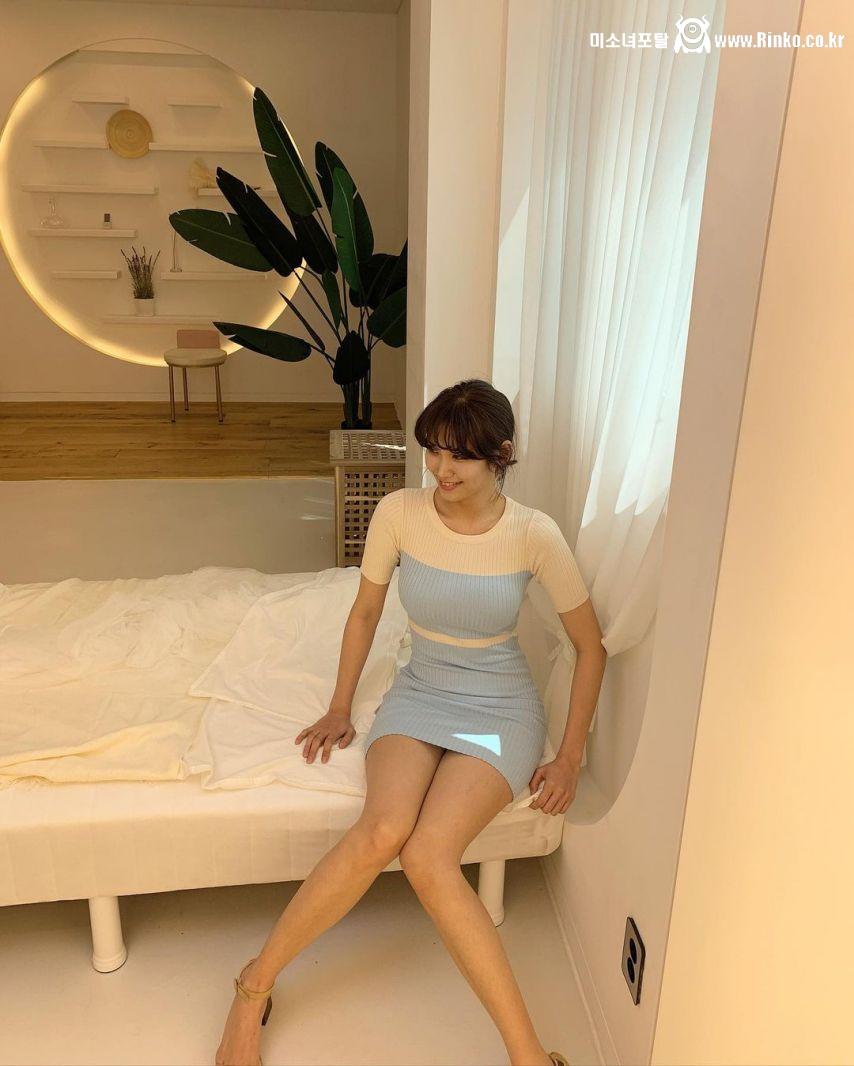 이희은 사장님 타이트한 원피스 여친룩