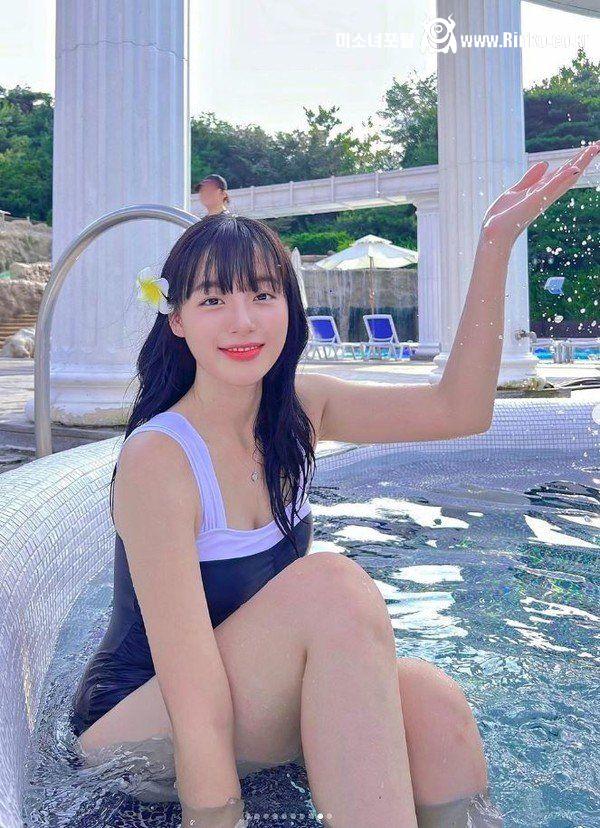 비키니 착용한 하지원 치어리더