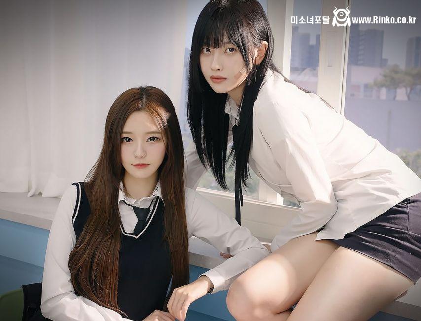 교복 입은 박민정 고말숙