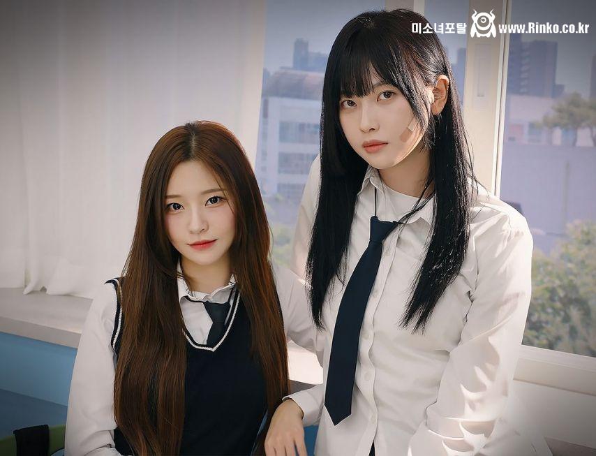 교복 입은 박민정 고말숙