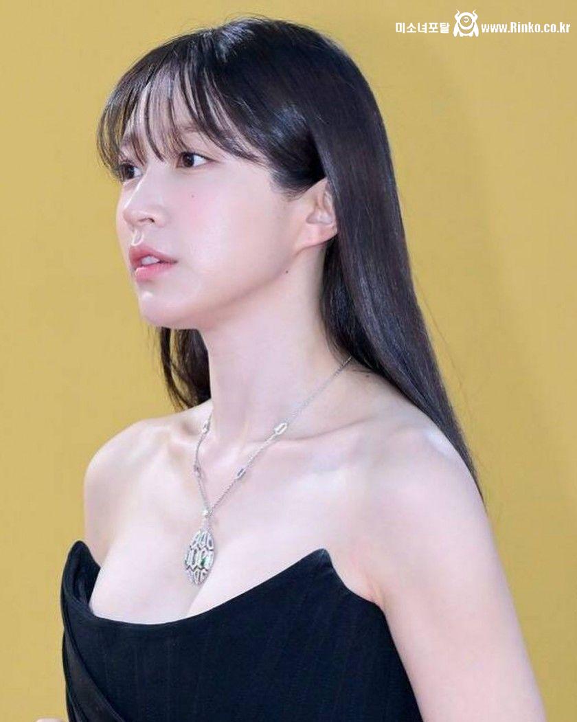 블랙 오프숄더 드레스 슴골 EXID 하니