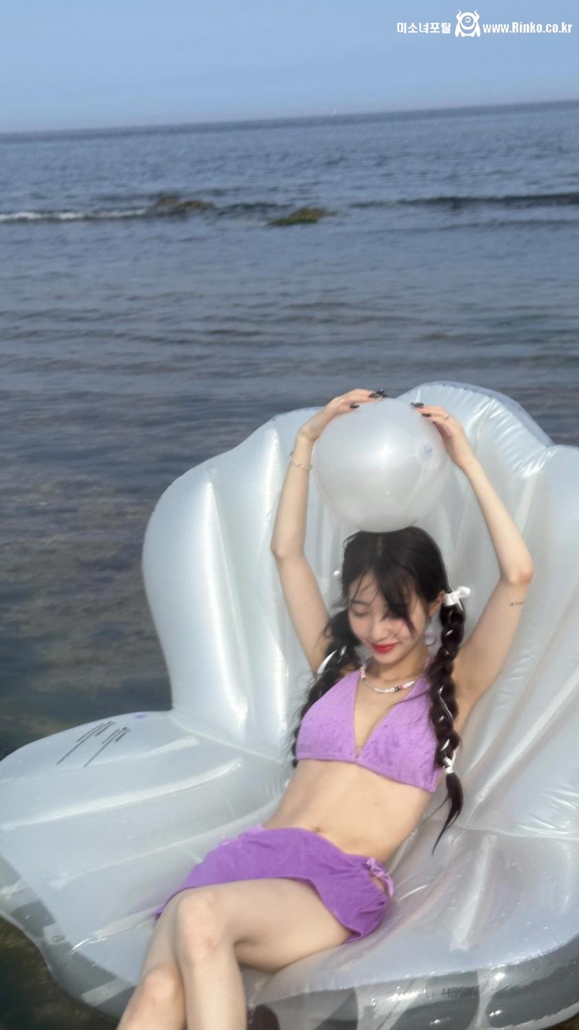 비키니 입은 148cm 이달의소녀 막내 여진