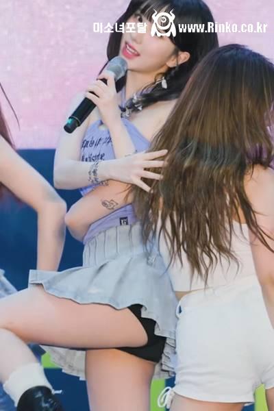 얇은 홀터넥 민소매 청 테니스 치마 비비지 은하