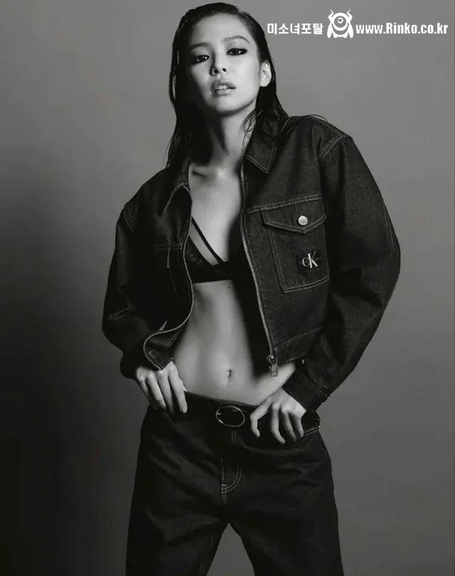 블랙핑크 제니 캘빈클라인 속옷 화보