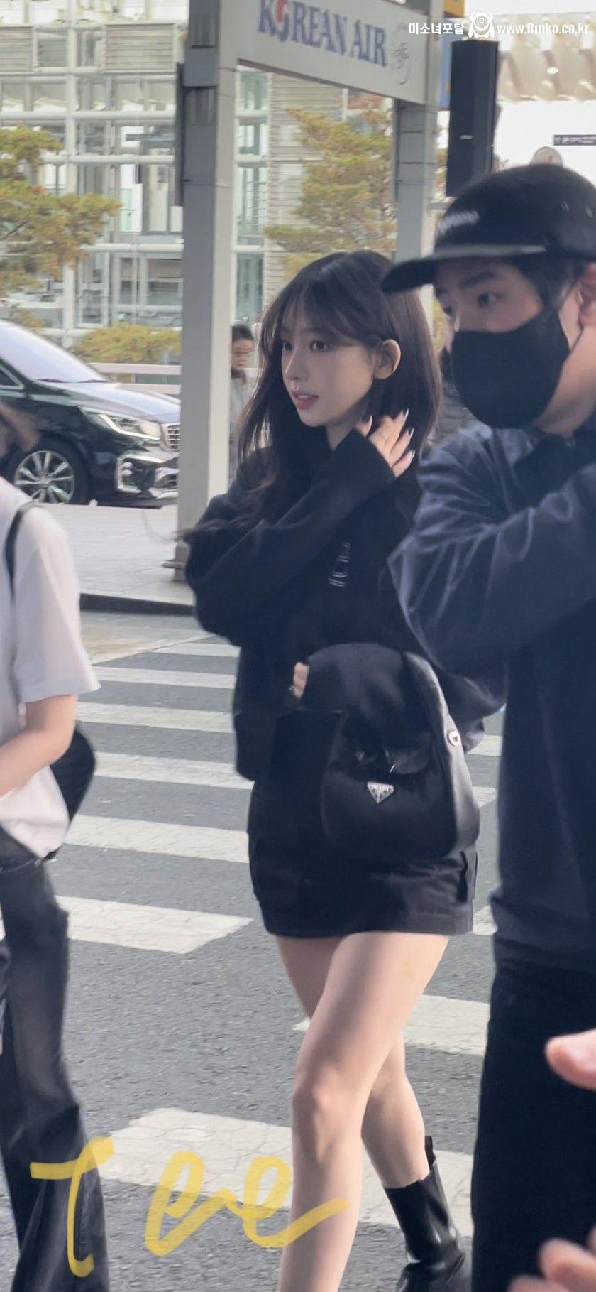 청순 앞머리 공항 비주얼 에스파 카리나