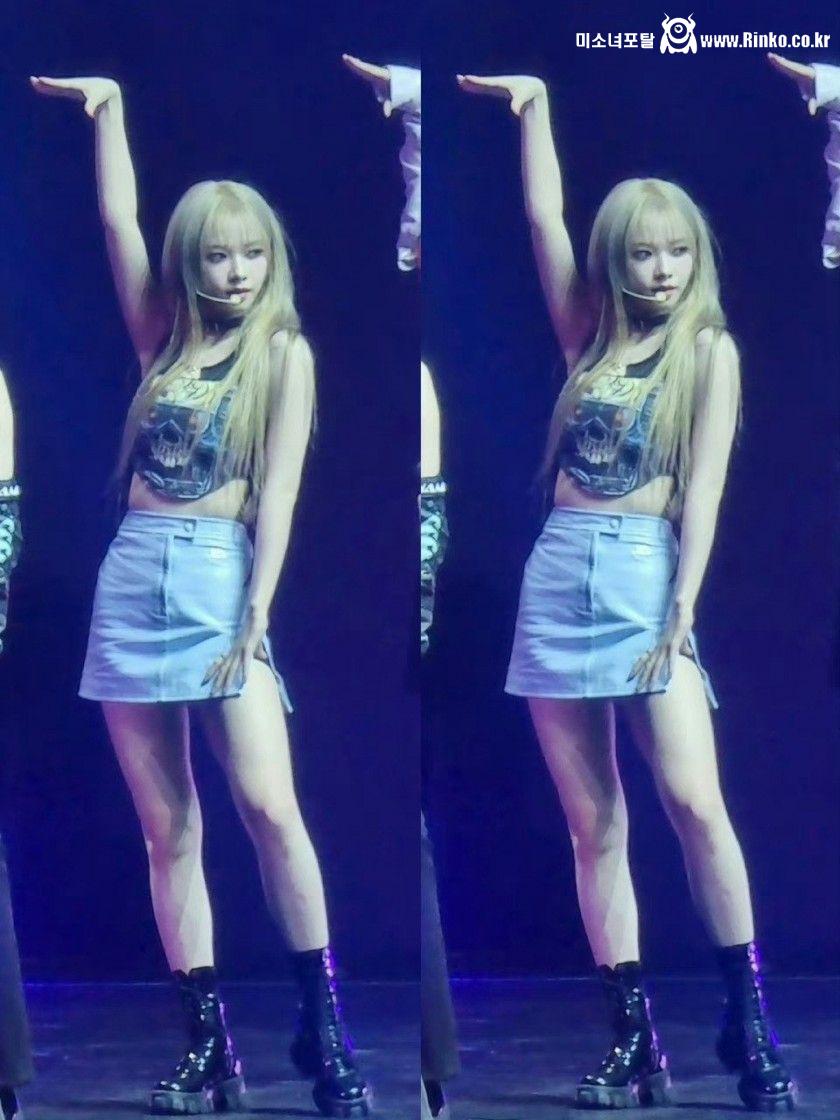 금발 염색이 파격적이었던 카리나