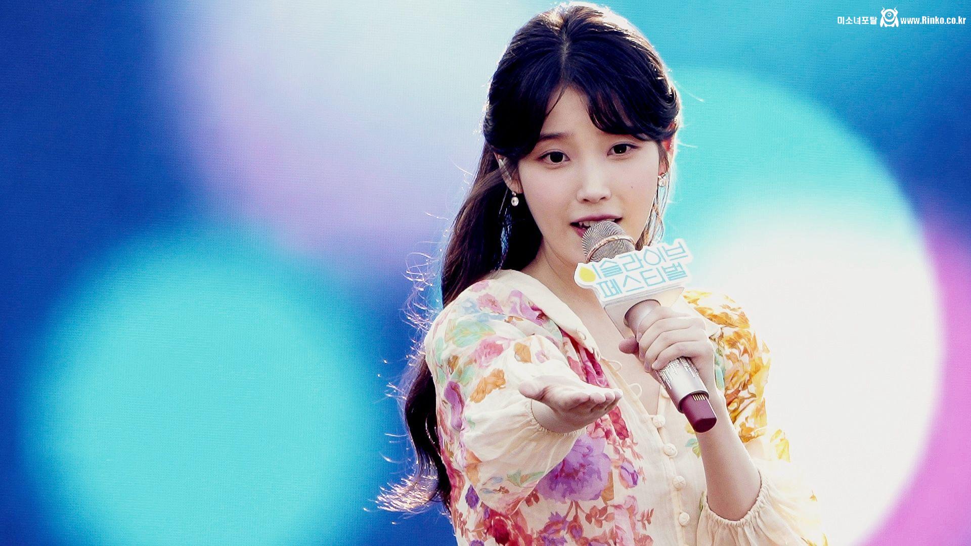 어제자 아이유 이슬라이브 페스티벌 움짤, 사진