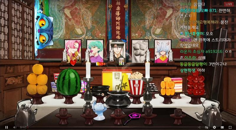 오늘 데뷰해서 사자보이스 천도제 지내는 스님 버튜버 불법스님1.jpg