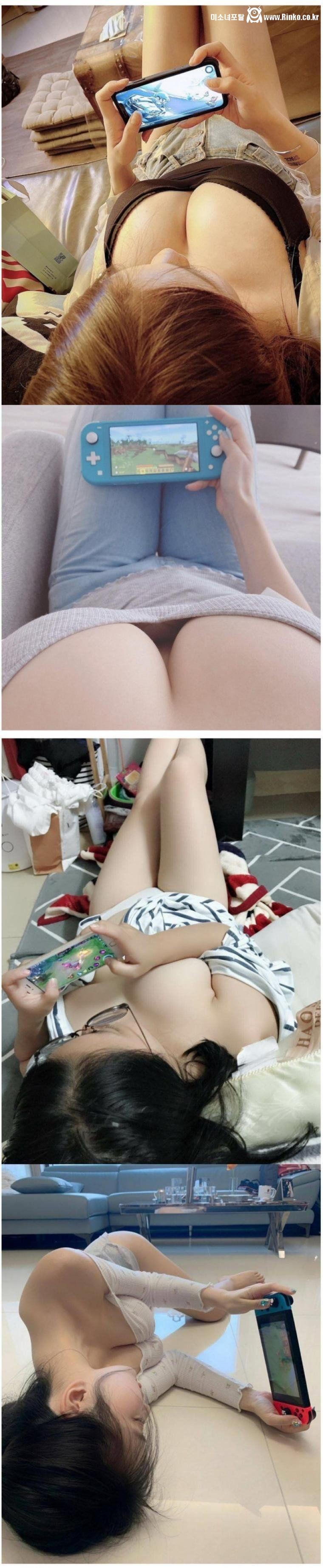 게임하는 처자들