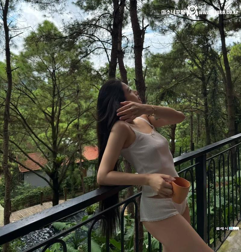 산행후 아침은 너무 행복하지