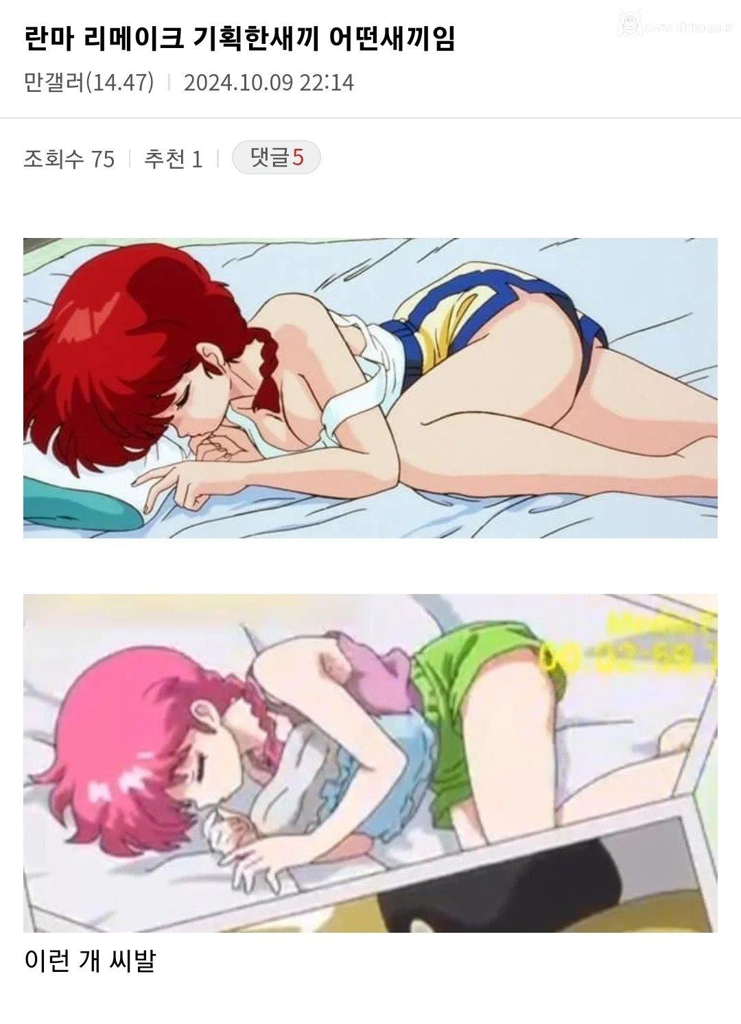 리메이크 했던 란마가 ㅈ망한 이유