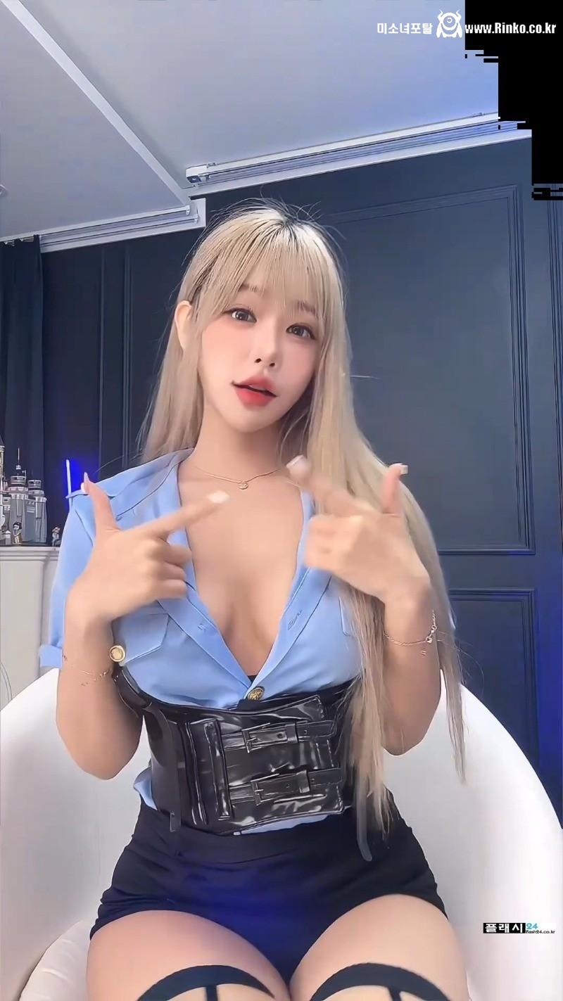 너무 벌어진 여경 BJ 하루