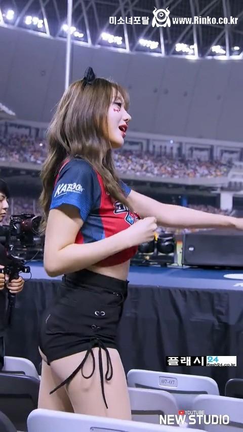 권희원 치어리더 1열 관중 시점