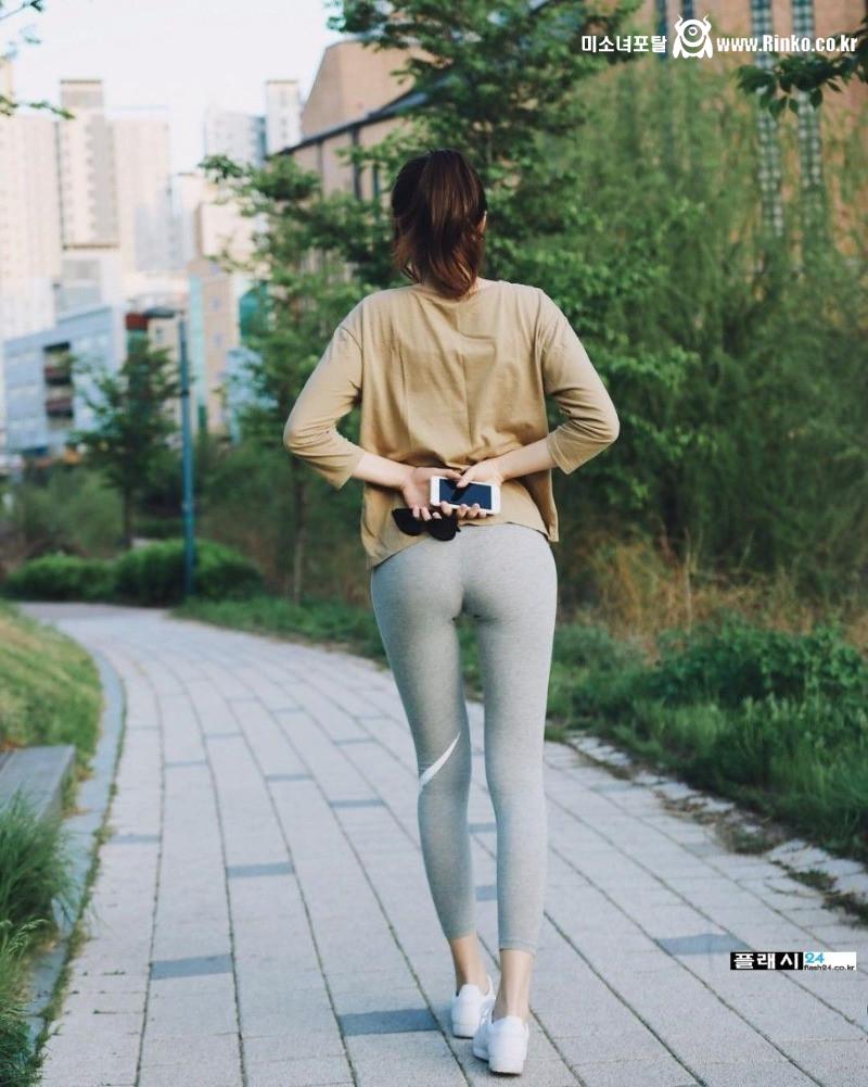 초밀착 일반인 레깅스녀