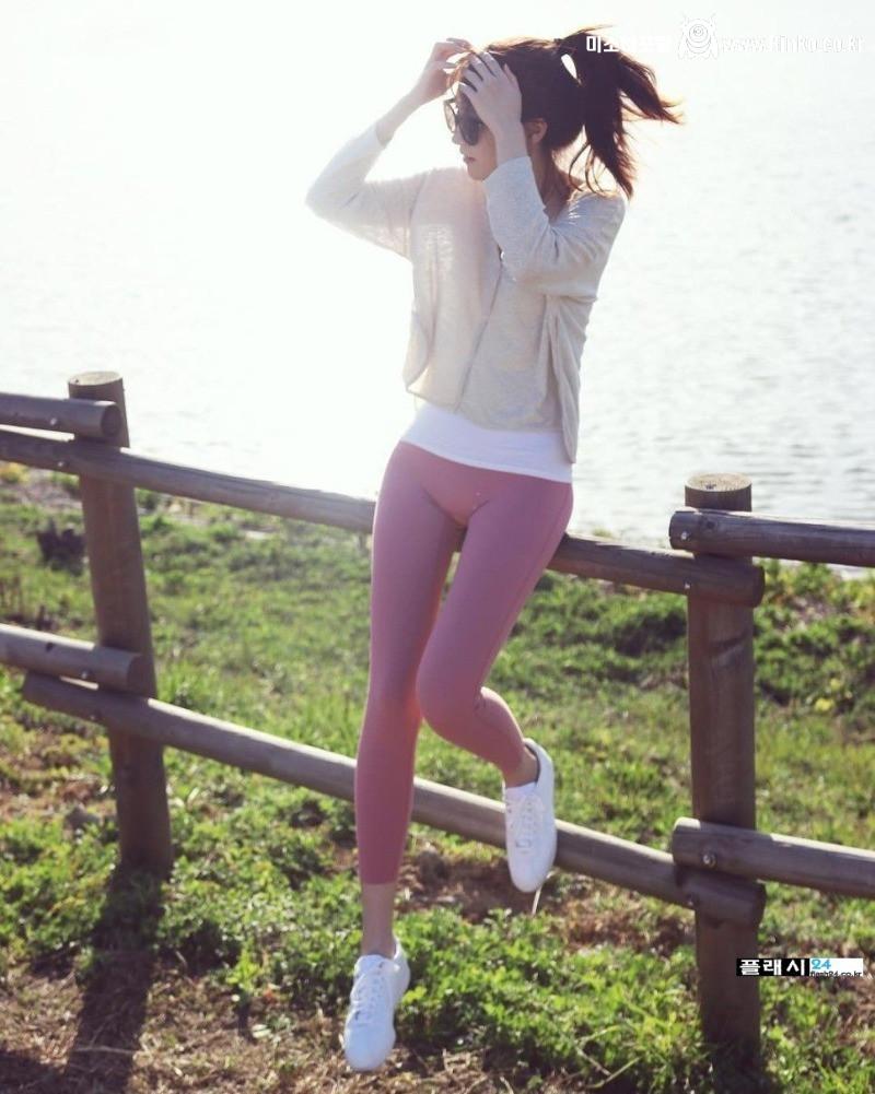 초밀착 일반인 레깅스녀