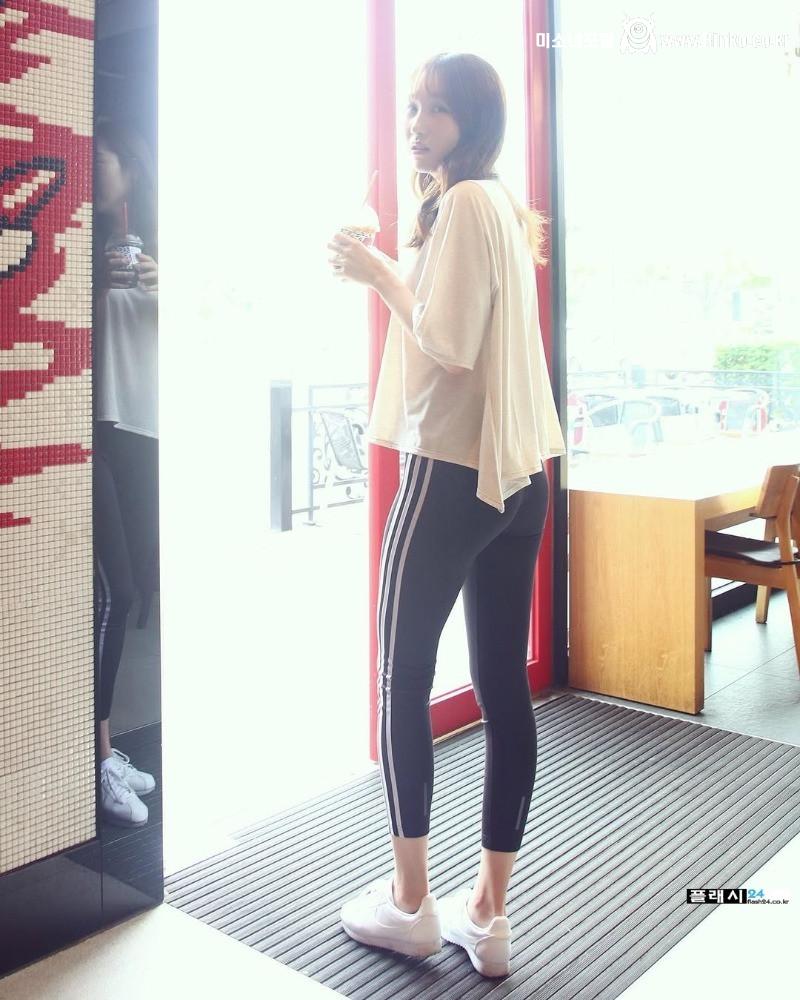초밀착 일반인 레깅스녀