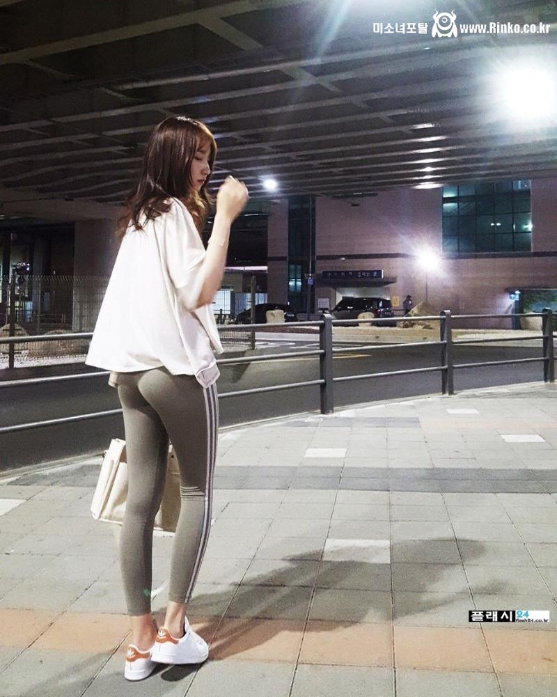 초밀착 일반인 레깅스녀