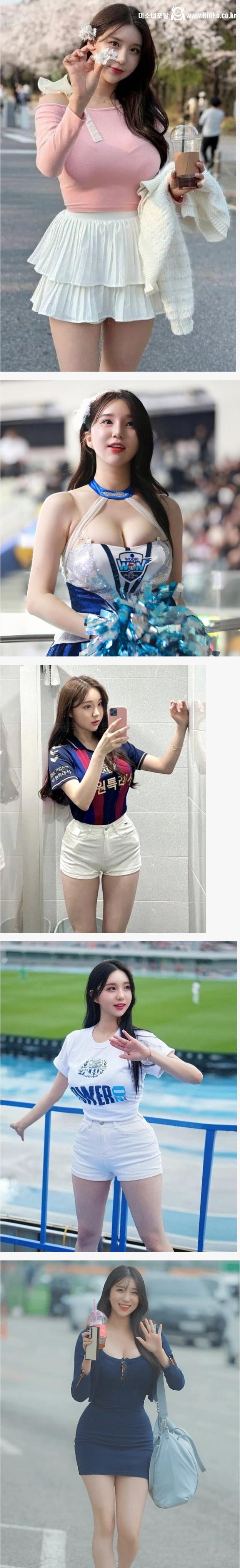 치어리더 중 가장 묵직하고 몸매 좋은 분