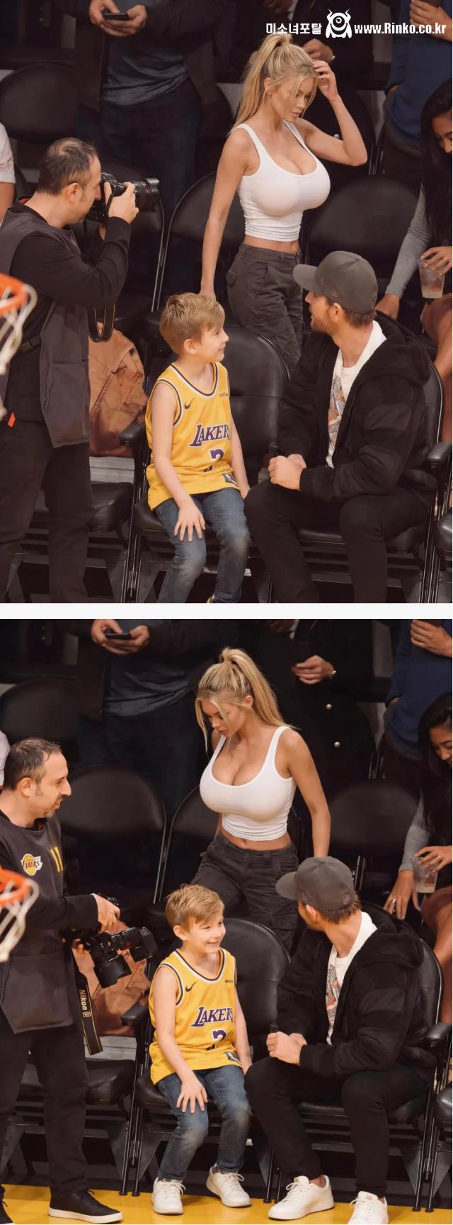 NBA에 등장한 왕찌찌 누나