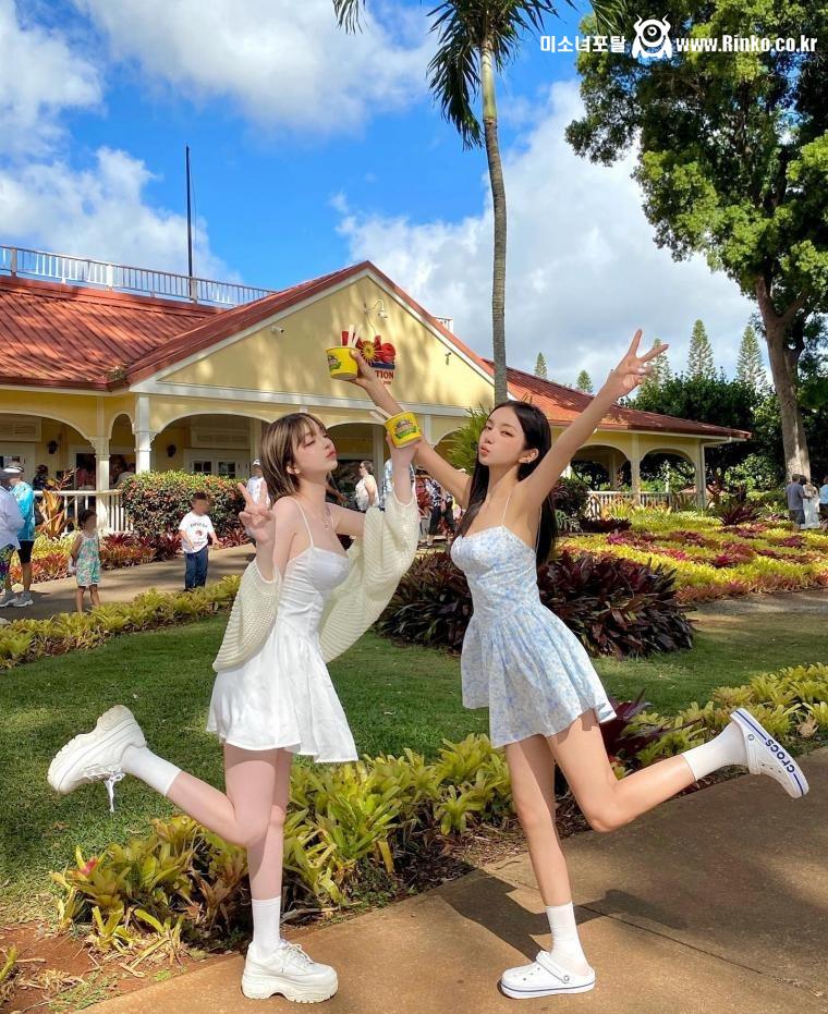 모델 강태리 인스타 & 브이로그 화이트 비키니 슬랜더