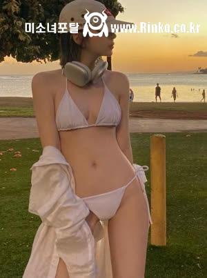 모델 강태리 인스타 & 브이로그 화이트 비키니 슬랜더