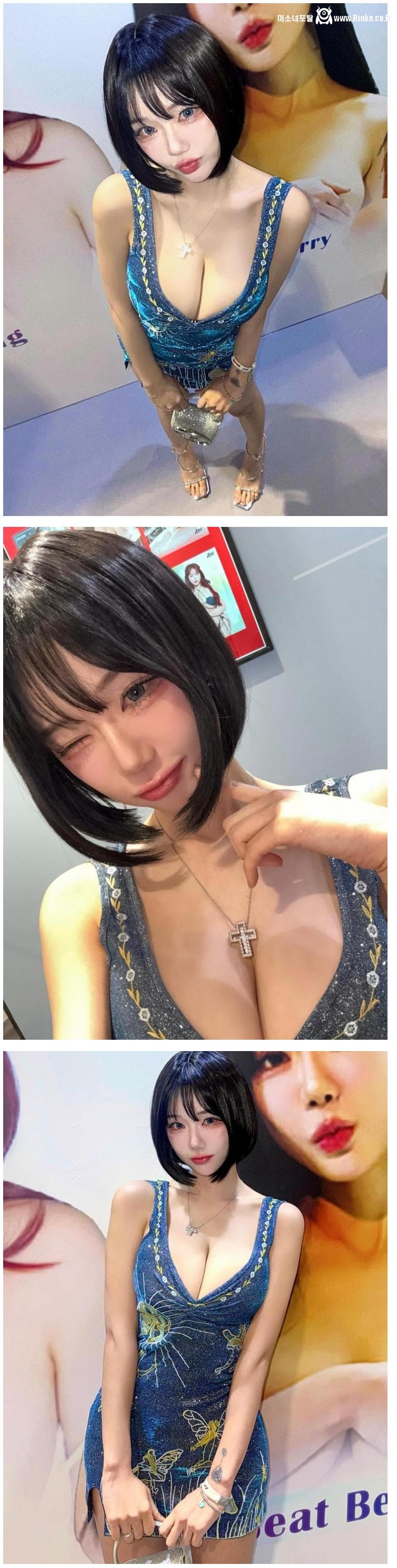 가슴 사이즈가 무려 H컵이라는 애딸린 돌싱녀