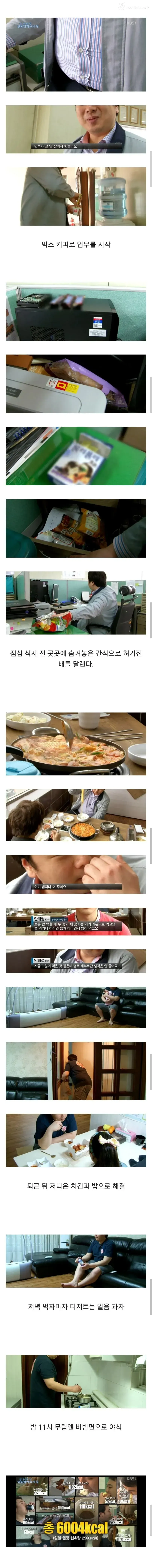 32세 직장인 남성의 평범한 하루 식습관