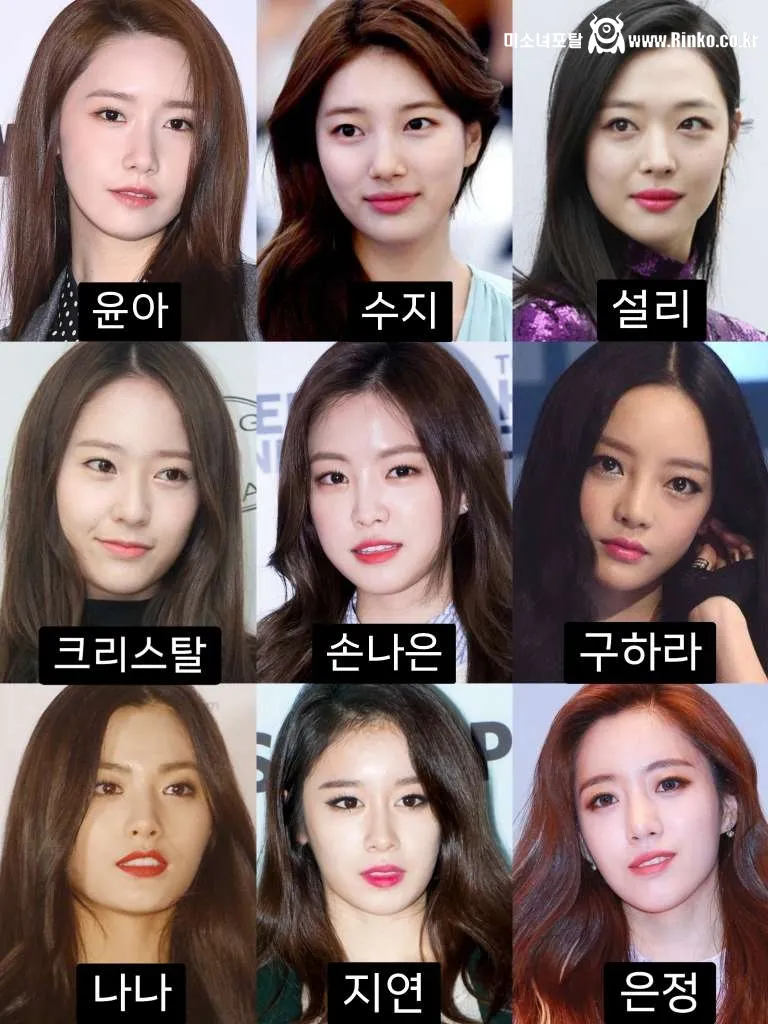 세대별 여자아이돌 와꾸 비주얼 계보