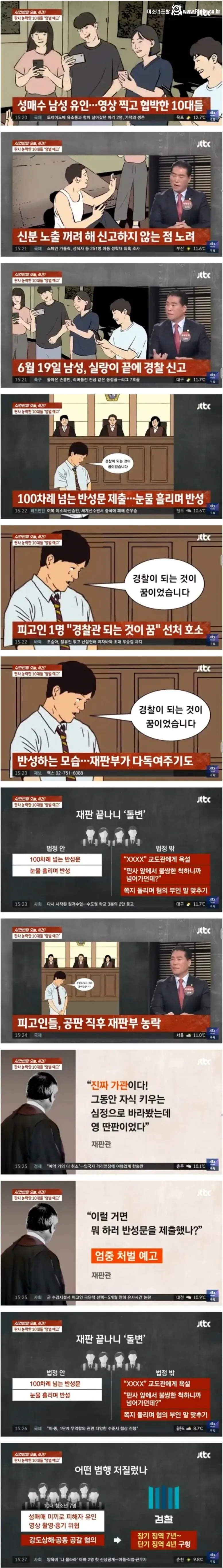 판사를 가지고 놀던 10대들 최후