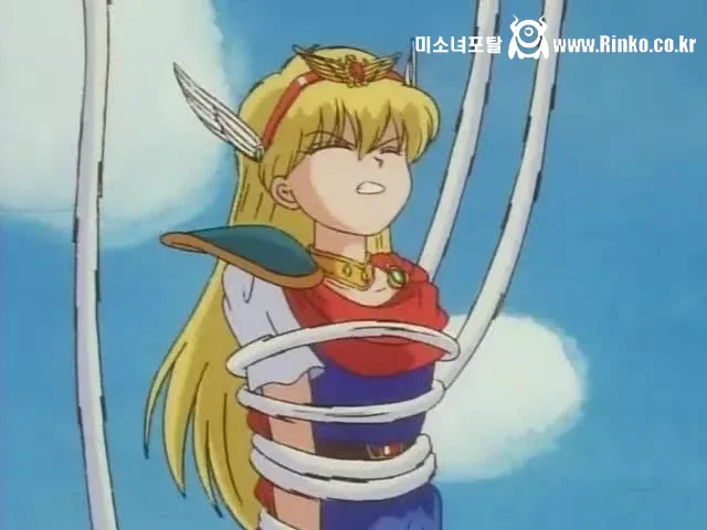 아동 애니메이션 여캐 포박씬