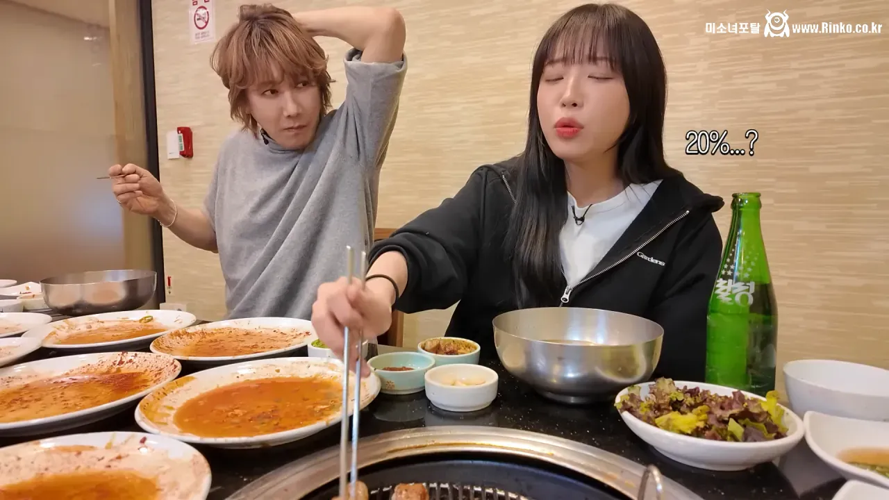 쯔양 상대로 먹방 도전한 김장훈