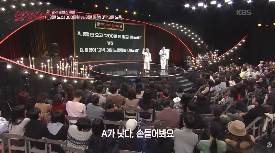 압도적으로 한 쪽이 많았다는 명절 시댁 관련 밸런스 게임