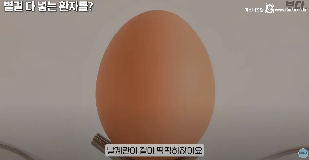 보X안에 계란이 들어갔을 때 해결법
