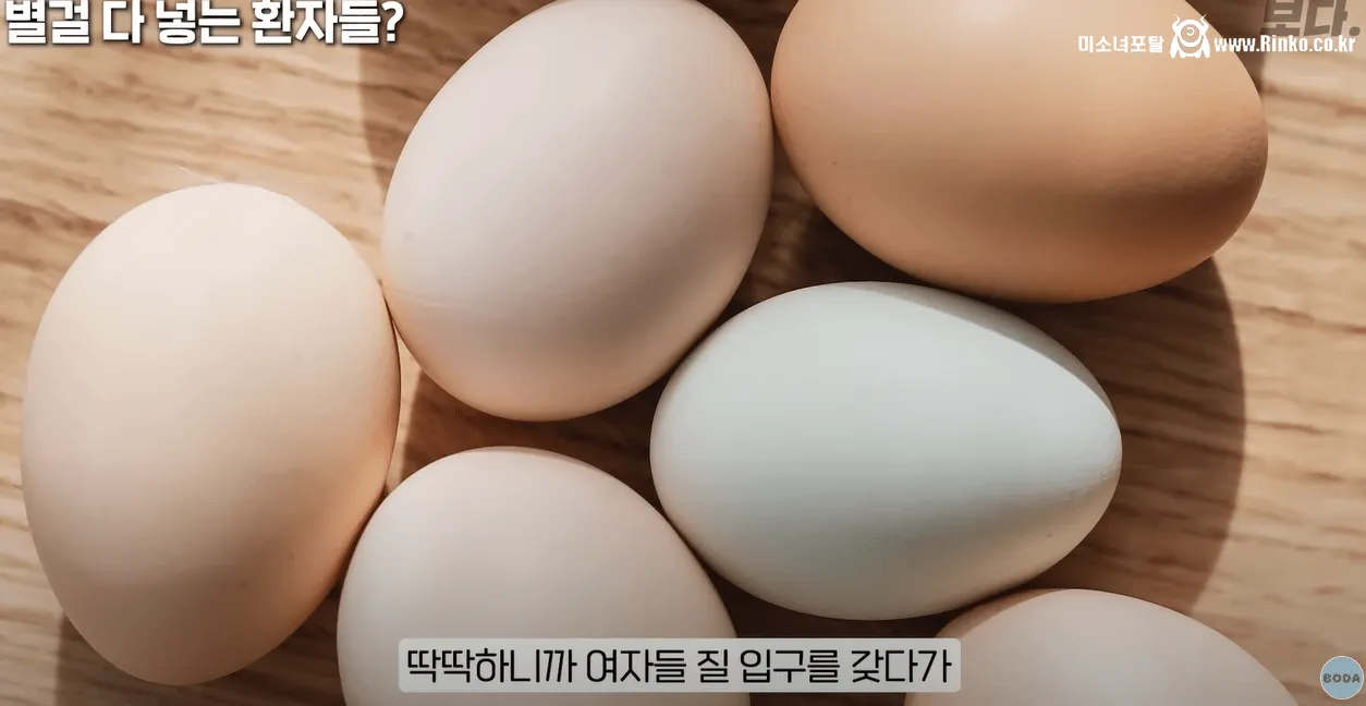 보X안에 계란이 들어갔을 때 해결법