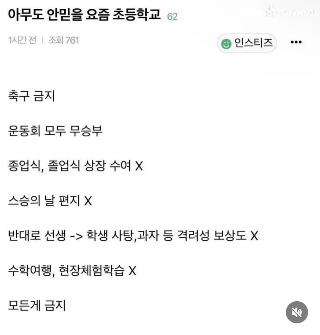 극성맘충들과 법원이 만든 초등학교 풍경
