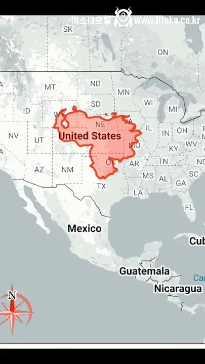 사람들이 잘 모르는 베네수엘라 실제 크기