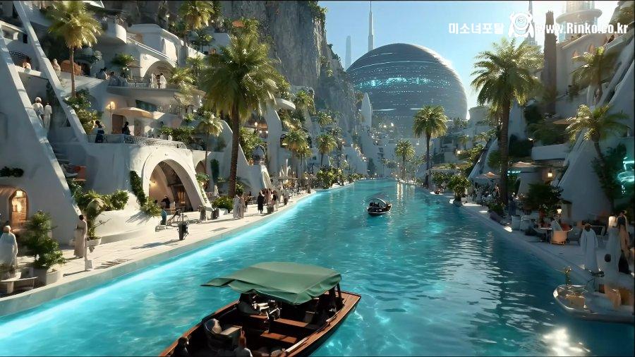 AI가 묘사한 미래 도시들 모습