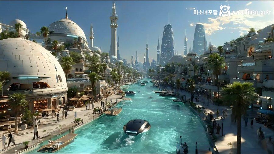 AI가 묘사한 미래 도시들 모습