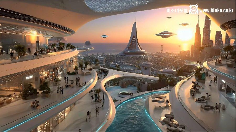 AI가 묘사한 미래 도시들 모습