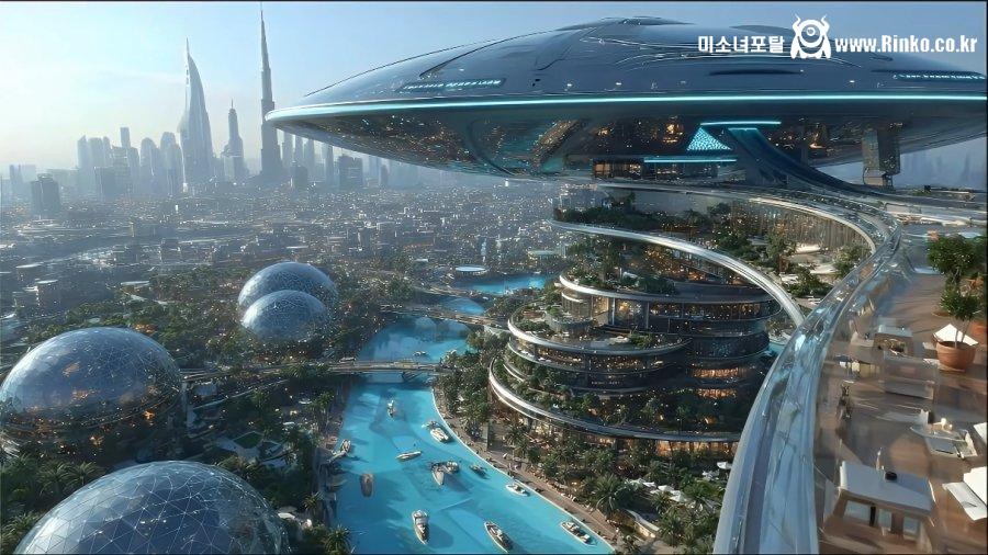 AI가 묘사한 미래 도시들 모습