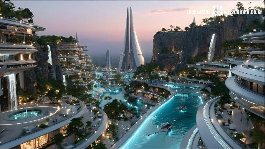 AI가 묘사한 미래 도시들 모습