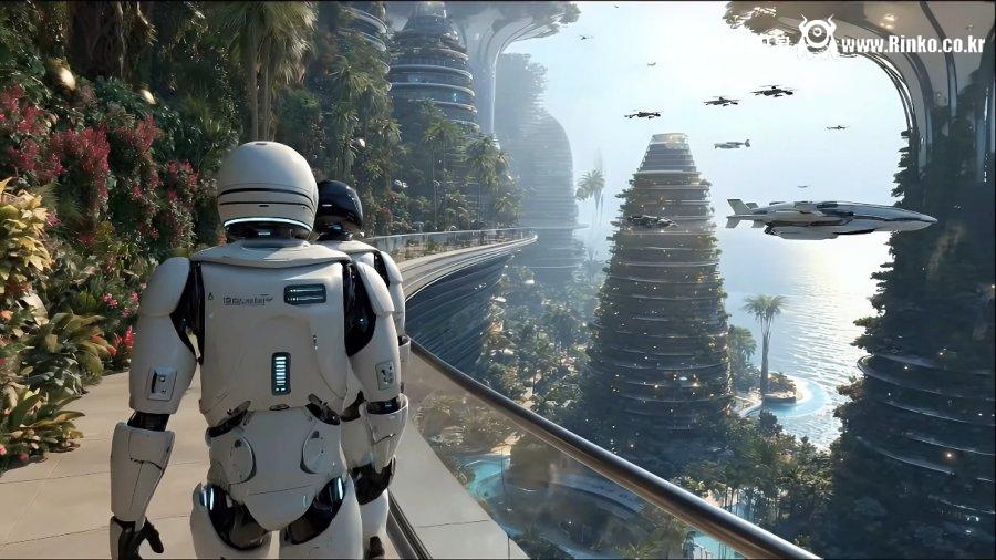 AI가 묘사한 미래 도시들 모습