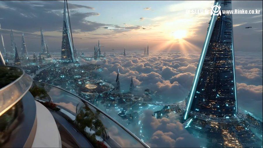 AI가 묘사한 미래 도시들 모습