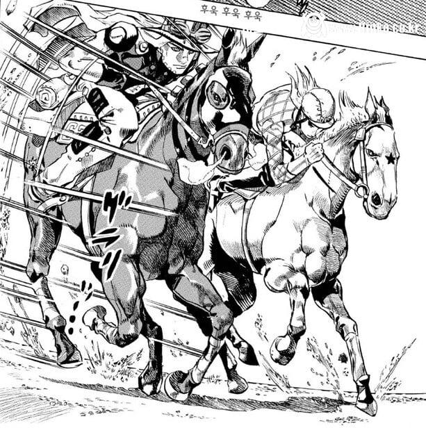 각 유명만화 별 기마 장면 모음